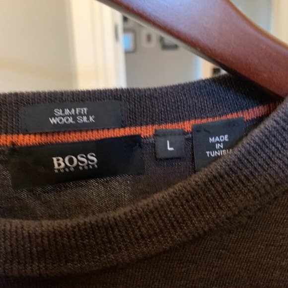 Hugo Boss Slim Fit Wool Silk Sweater - Picture 3 of 3